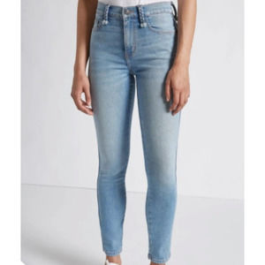 CURRENT/ELLIOTT Braided Caballo High Waist Jeans Denim Women's 29